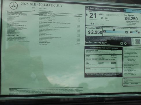 New 2026 Mercedes-Benz GLE 450 4MATIC image 38