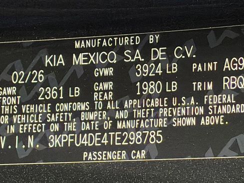 New 2026 Kia K4 GT-Line Turbo FWD image 29