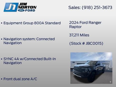 Used 2024 Ford Ranger Raptor AWD/4WD image 11