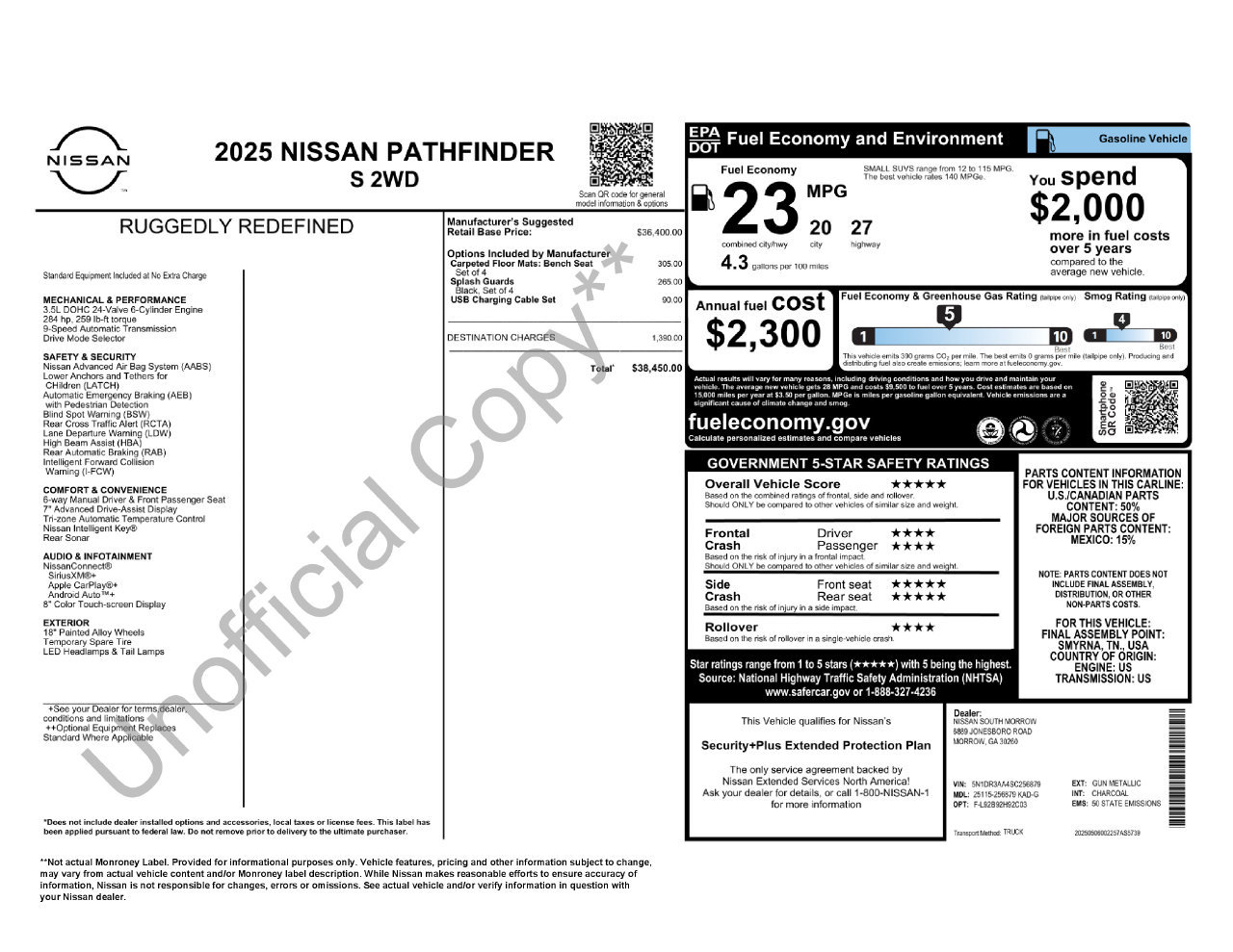 Certified 2025 Nissan Pathfinder S FWD image 33