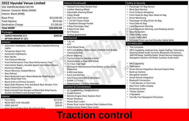 Used 2022 Hyundai Venue Limited w/ Cargo Package FWD image 24