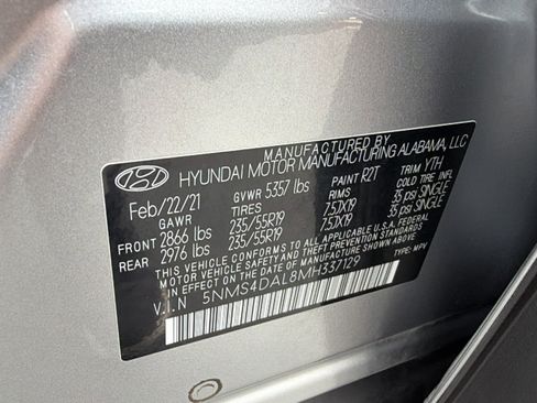 Used 2021 Hyundai Santa Fe Limited w/ Cargo Package AWD/4WD image 30