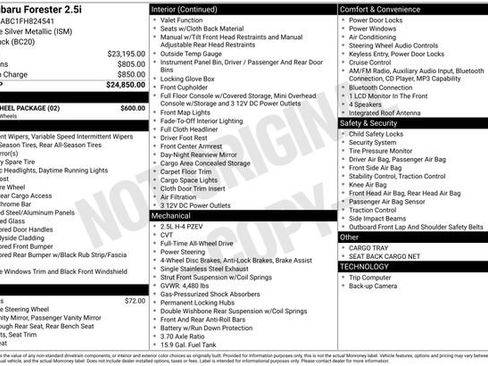 Used 2015 Subaru Forester 2.5i w/ Alloy Wheel Package image 3