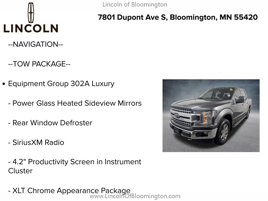 Used 2020 Ford F150 XLT w/ Equipment Group 302A Luxury AWD/4WD image 5