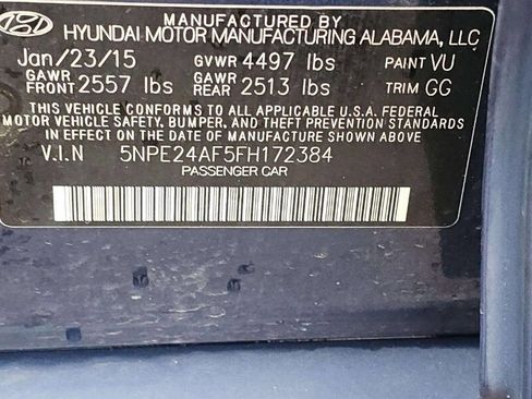 Used 2015 Hyundai Sonata SE w/ Option Group 09 image 10