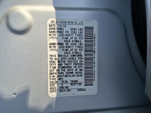 Certified 2020 Nissan Rogue SV image 25