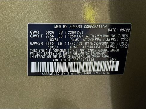 Certified 2023 Subaru Outback Touring XT AWD/4WD image 43