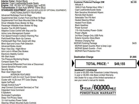 New 2025 Jeep Grand Cherokee L Altitude image 2