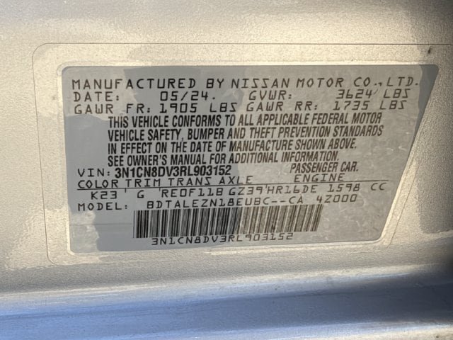 Used 2024 Nissan Versa S w/ S Plus Package FWD image 24