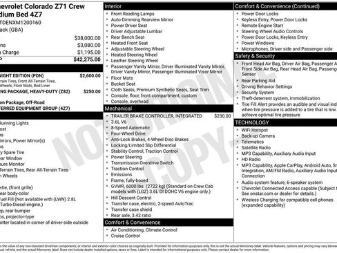 Used 2021 Chevrolet Colorado Z71 w/ Z71 Midnight Edition AWD/4WD image 3
