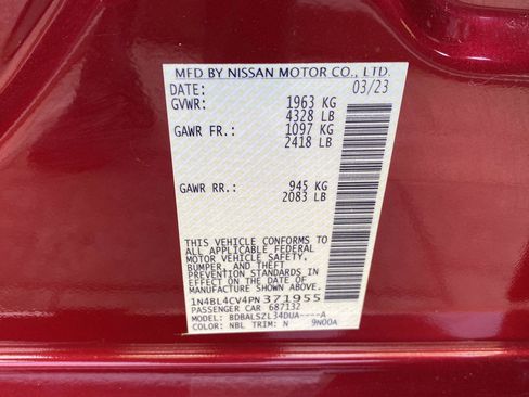 Certified 2023 Nissan Altima 2.5 SR FWD image 13
