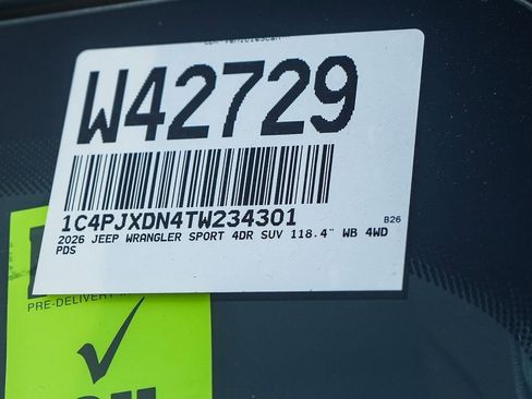 New 2026 Jeep Wrangler Sport S image 29