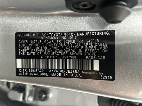 Used 2018 Toyota Camry SE FWD image 34