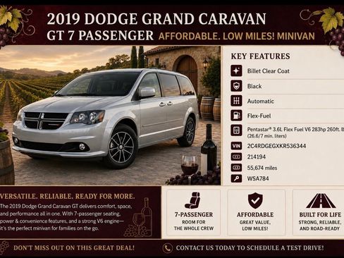 Used 2019 Dodge Grand Caravan GT FWD image 1