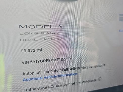 Used 2021 Tesla Model Y Long Range AWD/4WD image 8