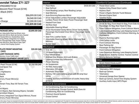 Used 2024 Chevrolet Tahoe Z71 w/ Luxury Package image 13