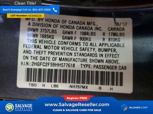 Used 2017 Honda Civic LX image 15