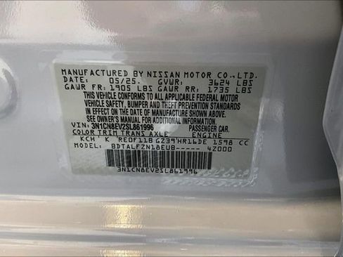 New 2025 Nissan Versa SV w/ Trunk Package image 32