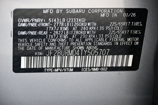 New 2026 Subaru Outback Wilderness AWD/4WD image 21