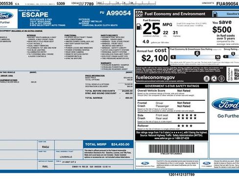 Used 2015 Ford Escape S FWD image 6