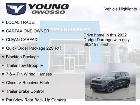 Used 2022 Dodge Durango R/T w/ Blacktop Package AWD/4WD image 8