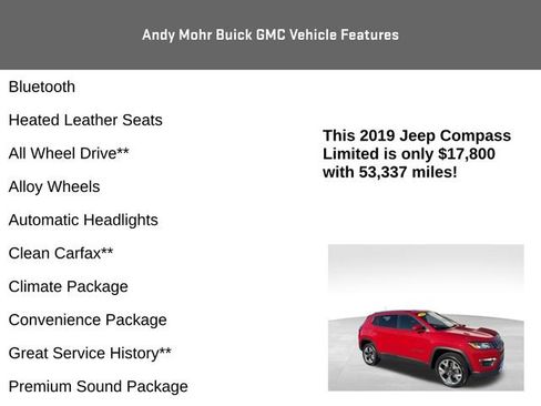 Used 2019 Jeep Compass Limited AWD/4WD image 4