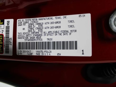 Used 2024 Toyota Tundra Limited w/ TRD Off-Road Package AWD/4WD image 42