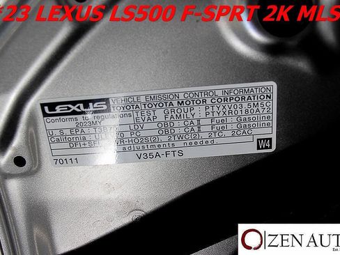 Used 2023 Lexus LS 500 F Sport w/ Cold Weather Package (CK) RWD image 64