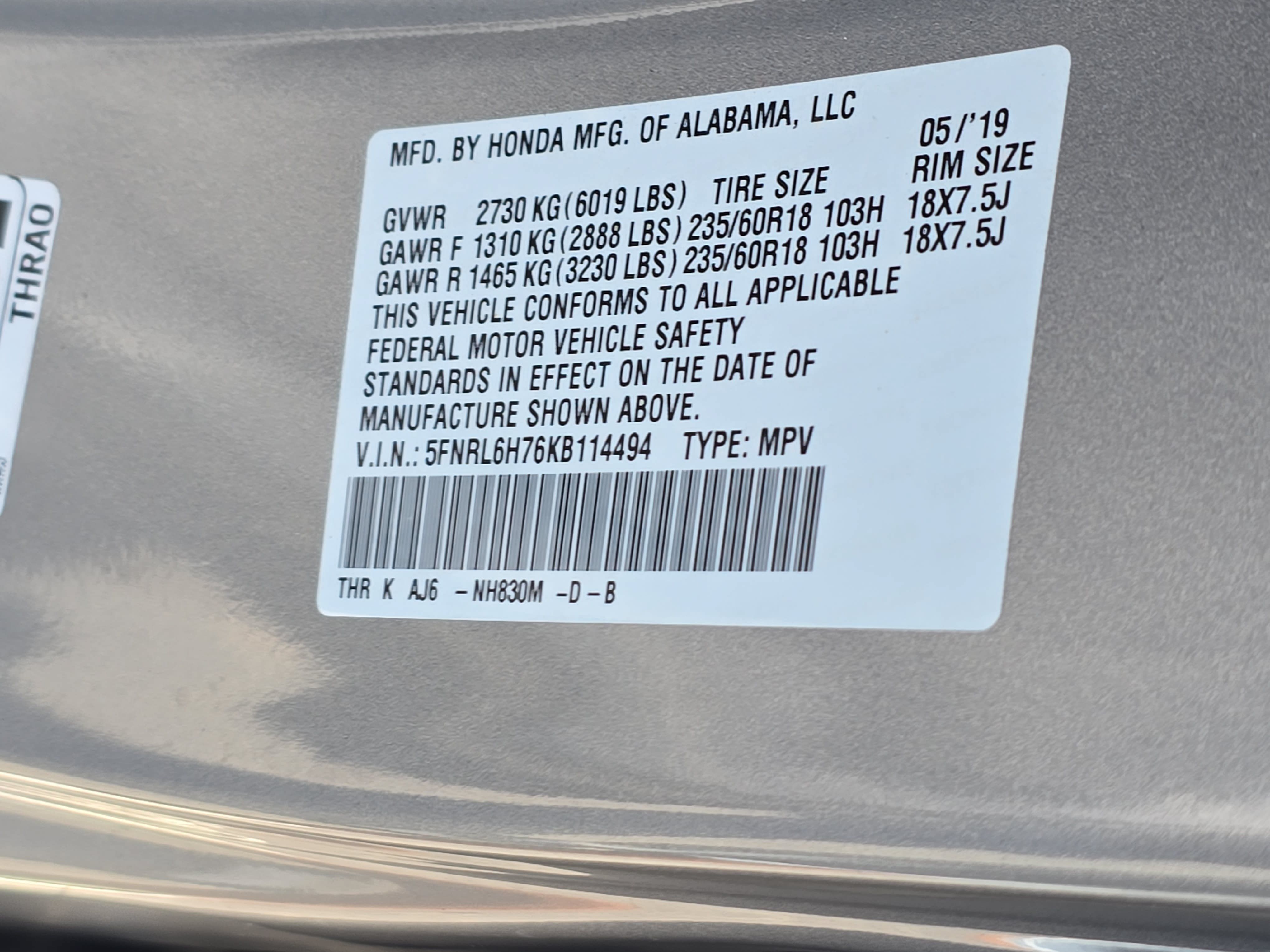 Used 2019 Honda Odyssey EX-L image 15
