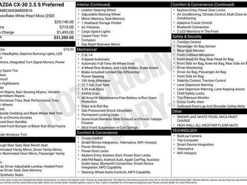 New 2025 MAZDA CX-30 AWD 2.5 S w/ Preferred Package image 6