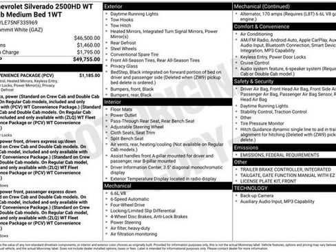 Used 2022 Chevrolet Silverado 2500 W/T w/ WT Convenience Package image 5