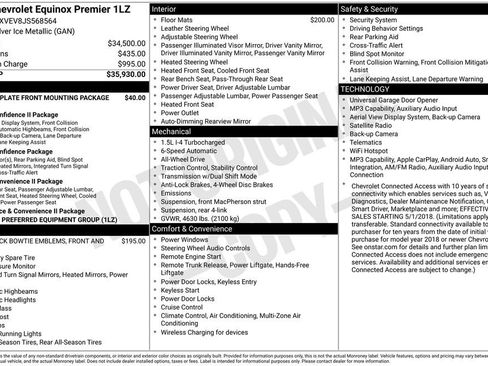Used 2018 Chevrolet Equinox Premier AWD/4WD image 43