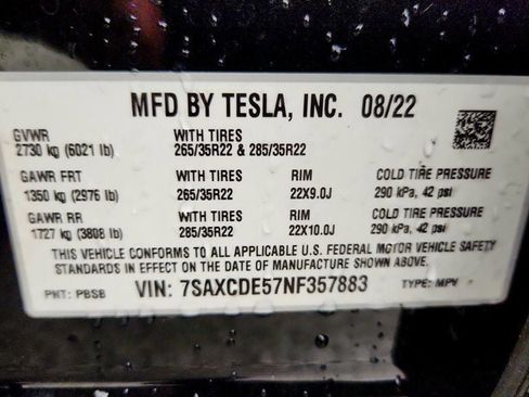Used 2022 Tesla Model X AWD/4WD image 25