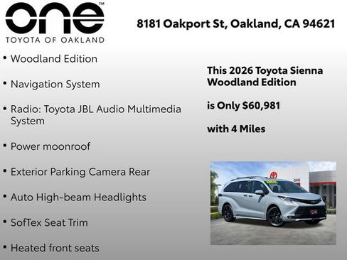 Used 2026 Toyota Sienna XLE Woodland Edition AWD/4WD image 6