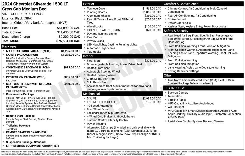 Certified 2024 Chevrolet Silverado 1500 LT w/ Max Trailering Package AWD/4WD image 11
