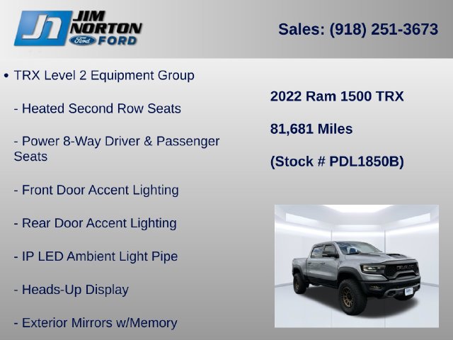 Used 2022 RAM 1500 TRX w/ TRX Level 2 Equipment Group AWD/4WD image 31