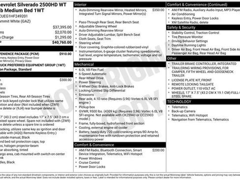 Used 2017 Chevrolet Silverado 2500 W/T w/ WT Convenience Package image 1