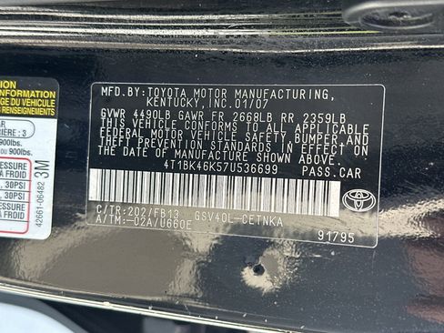Used 2007 Toyota Camry LE FWD image 35