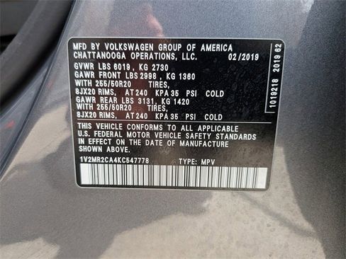 Used 2019 Volkswagen Atlas SEL image 33