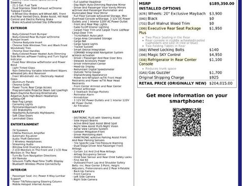 Used 2016 Mercedes-Benz Maybach S 600 image 1