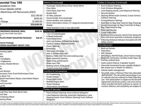 Used 2024 Chevrolet Trax RS w/ Driver Confidence Package FWD image 5