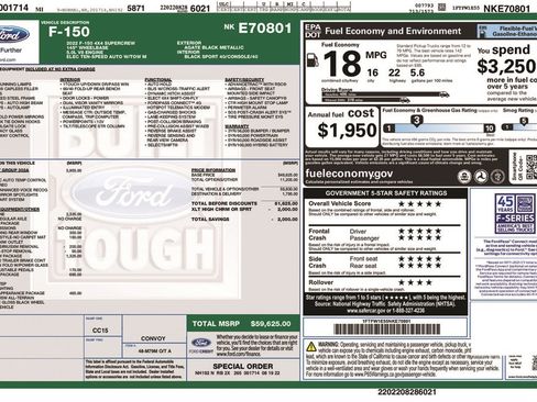 Certified 2022 Ford F150 XLT w/ Equipment Group 302A High image 5