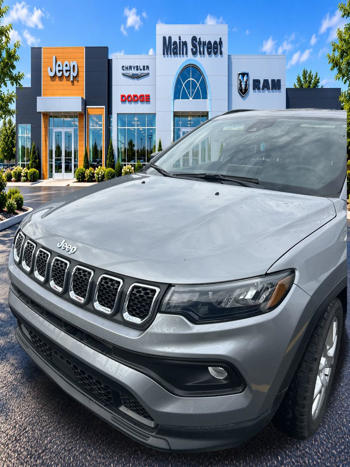Used 2023 Jeep Compass Latitude w/ Sun and Sound Group AWD/4WD image 1