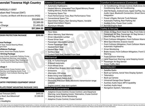 Used 2025 Chevrolet Traverse High Country FWD image 4