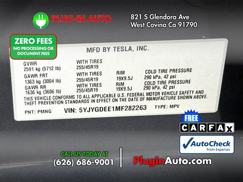 Used 2021 Tesla Model Y Long Range AWD/4WD image 9
