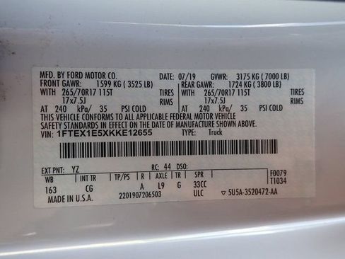 Used 2019 Ford F150 XL w/ Equipment Group 101A Mid AWD/4WD image 14