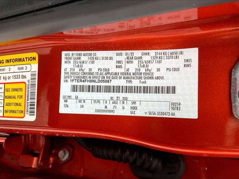 Certified 2022 Ford Ranger XLT w/ Equipment Group 301A Mid image 29