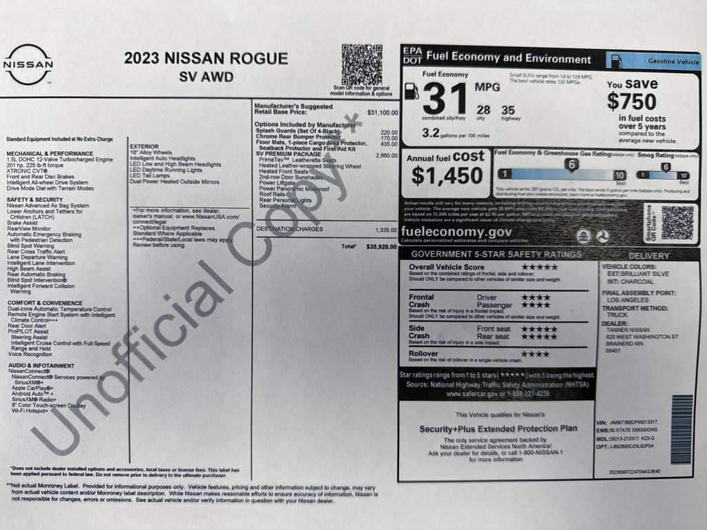 Used 2023 Nissan Rogue SV w/ SV Premium B Package AWD/4WD image 28