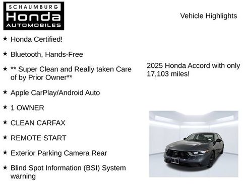 Certified 2025 Honda Accord SE image 14