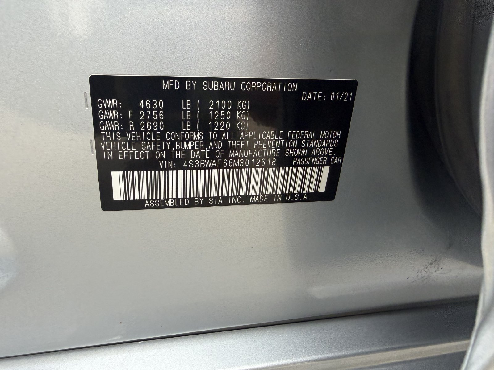Used 2021 Subaru Legacy Premium AWD/4WD image 14